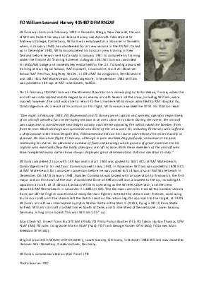 A preview of a PDF biography for Harvey, William Leonard